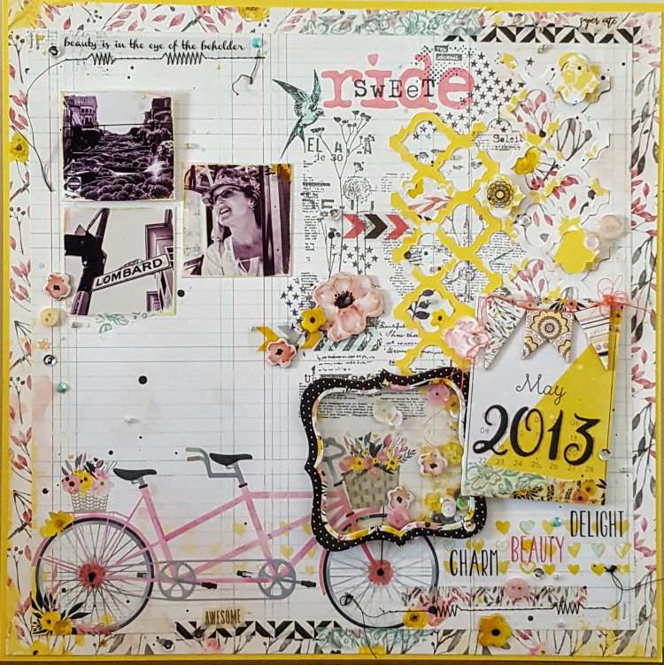 Penny Lane Layout by Kelly's Korner for The Urban Scrapbook